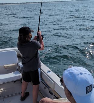Just a boy and his first tight line