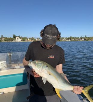 Sunrise over the water and lines in the water—perfect morning fishing in Melbourne.
