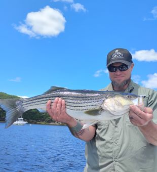 Nothing beats the pull of a striper under the morning sun.