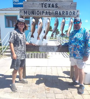 Impressive Redfish haul at Port Aransas Harbor!