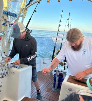Preparing to fish here in Beaufort NC