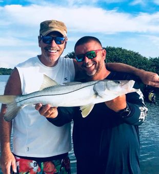 Beautiful St. Petersburg snook caught and ready for photos!