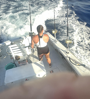 Perfect conditions for deep sea jigging and trolling off Kailua-Kona today!