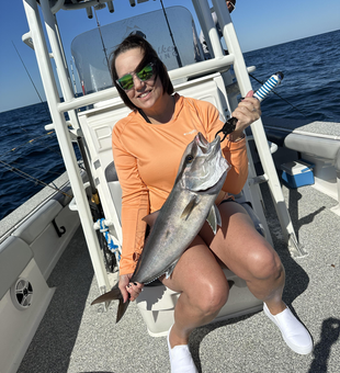Reeled in a feisty Greater Amberjack with Light Tackle in Pensacola!
