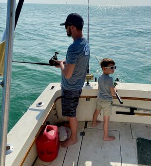 Father and Son Bonding at Port Aransas Charter