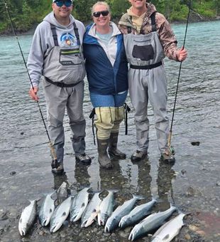Blue skies and salmon season