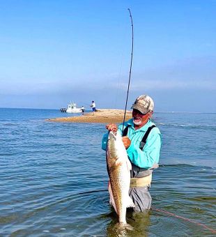Monster Redfish action at the Chandeleur Islands.
