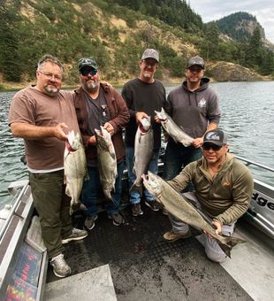 Catching trout at Lake Sylvia