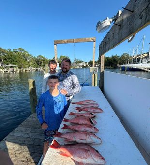 Reeling in red snapper magic.