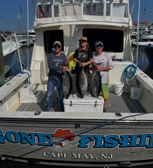 Triple yellowfin tuna success in Cape May waters!