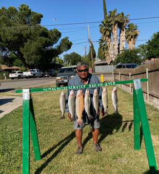 North Cal Collins Lake Catch with Lightning Trout