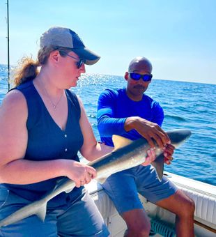 Reeling it in off Wrightsville Pier