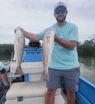 Double redfish action in Homosassa FL waters!
