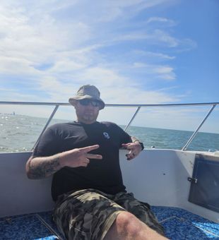 Relaxed vibes on a Lake Erie charter.