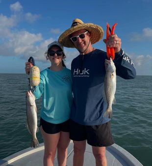 Double speckled trout success in Port Mansfield TX!
