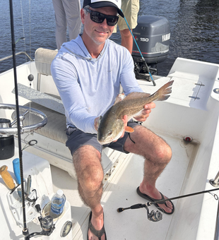 Reeling in the adventure with a clear day on the water!
