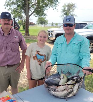 Good mixed stringer of catfish this nice summer morning