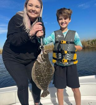 Flounder fishing in Sabine lake