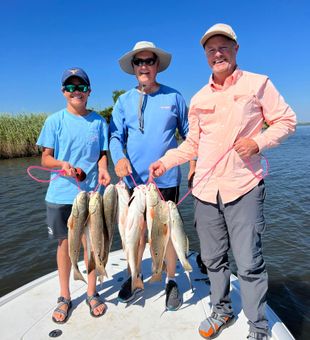 Redfish Sabine lake fishing 2022