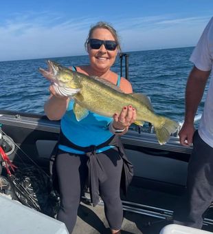 Glowing catch on a perfect Lake Erie day!