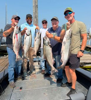 Montesano Chinook salmon charter delivers impressive results!