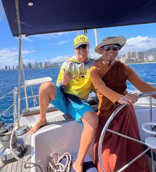 Cruise along Waikiki in Honolulu with a sailing tour that combines scenic views, calm waters, and a safe, fun trip for kids and families.

