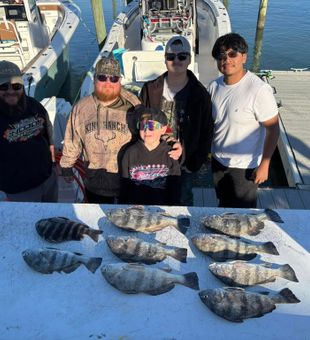 Family friendly Sheepshead fishing in Myrtle Beach