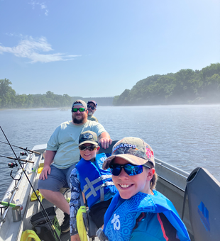 Perfect morning on the peaceful waters of White River.