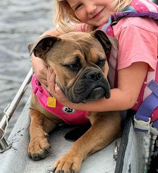 Great fishing companions on the water in Cotter!