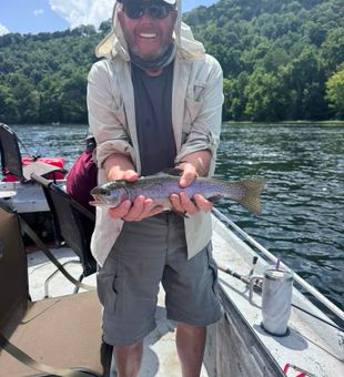 Beautiful rainbow trout from Cotter AR waters!