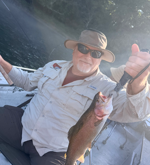 White River rainbow trout makes for perfect fishing success!