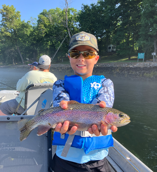 Beautiful White River rainbow trout caught today!