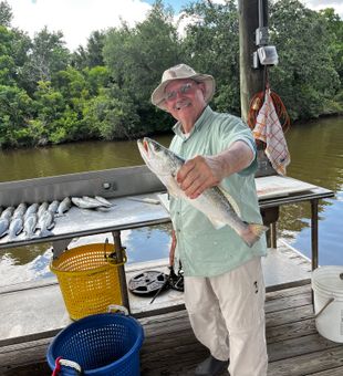 Big trout in Hopedale, Louisiana