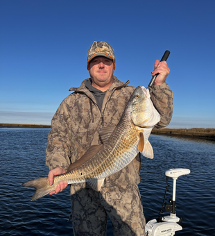 Nice St Bernard redfish on the boat!