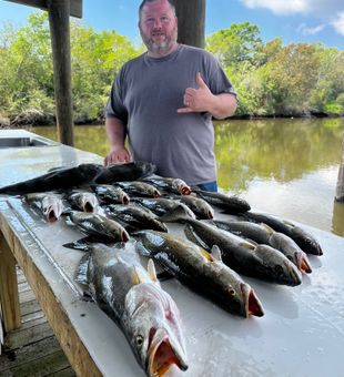 Slaying trout in Hopedale, LA