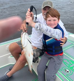 Another beautiful St Bernard redfish in the boat!