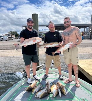 St Bernard redfish success with multiple catches!