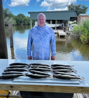 Beautiful speckled trout near New Orleans, Louisiana
