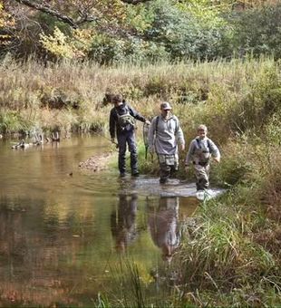 Fly fishing Flat Rock NC with perfect river flows and active trout.