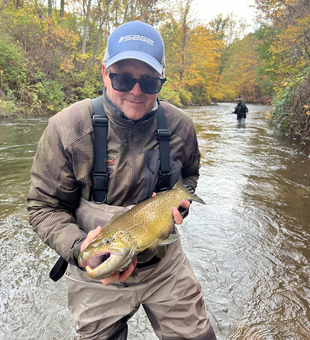 Great catch on the fly rod today! Autumn colors made for an exciting day on the water.