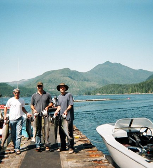 Pro Anglers After Fishing Trip Here In BC