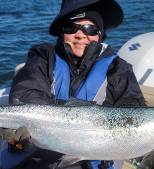 Shiny coho!