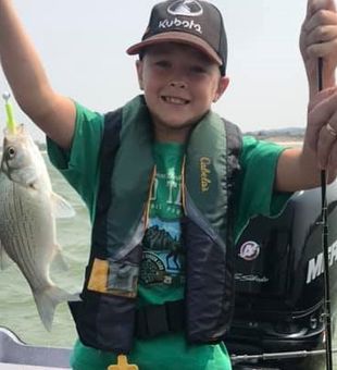 White Bass in Calamus Reservoir