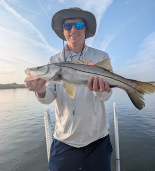 Beautiful Edgewater snook caught and ready for photos!