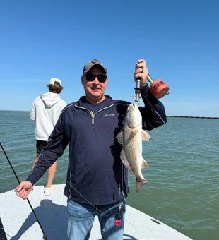 Nice Corpus Christi redfish hitting the deck!