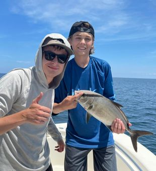 Catching jack in Kitty Hawk waters