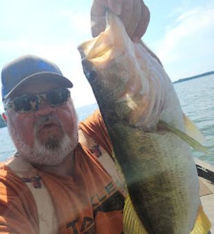 Great day fishing Lake Seminole for bass