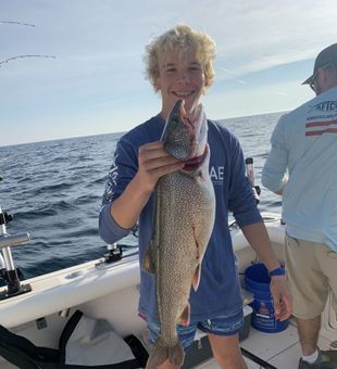 Powerful Port Austin lake trout—nice pull!