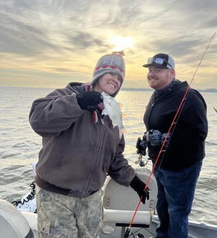 Nice Lake Lavon white bass on light tackle!