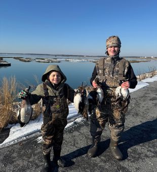 Mixed bag for the boys!  Wigeon, Gadwall, Buffies, and hooded Mergs